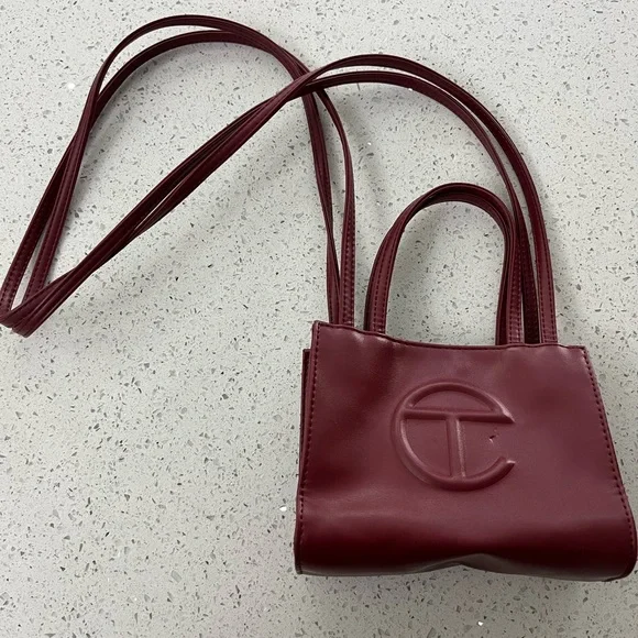 Telfar Small Shopping Bag Oxblood Telfar Small Shopping Bag Oxblood